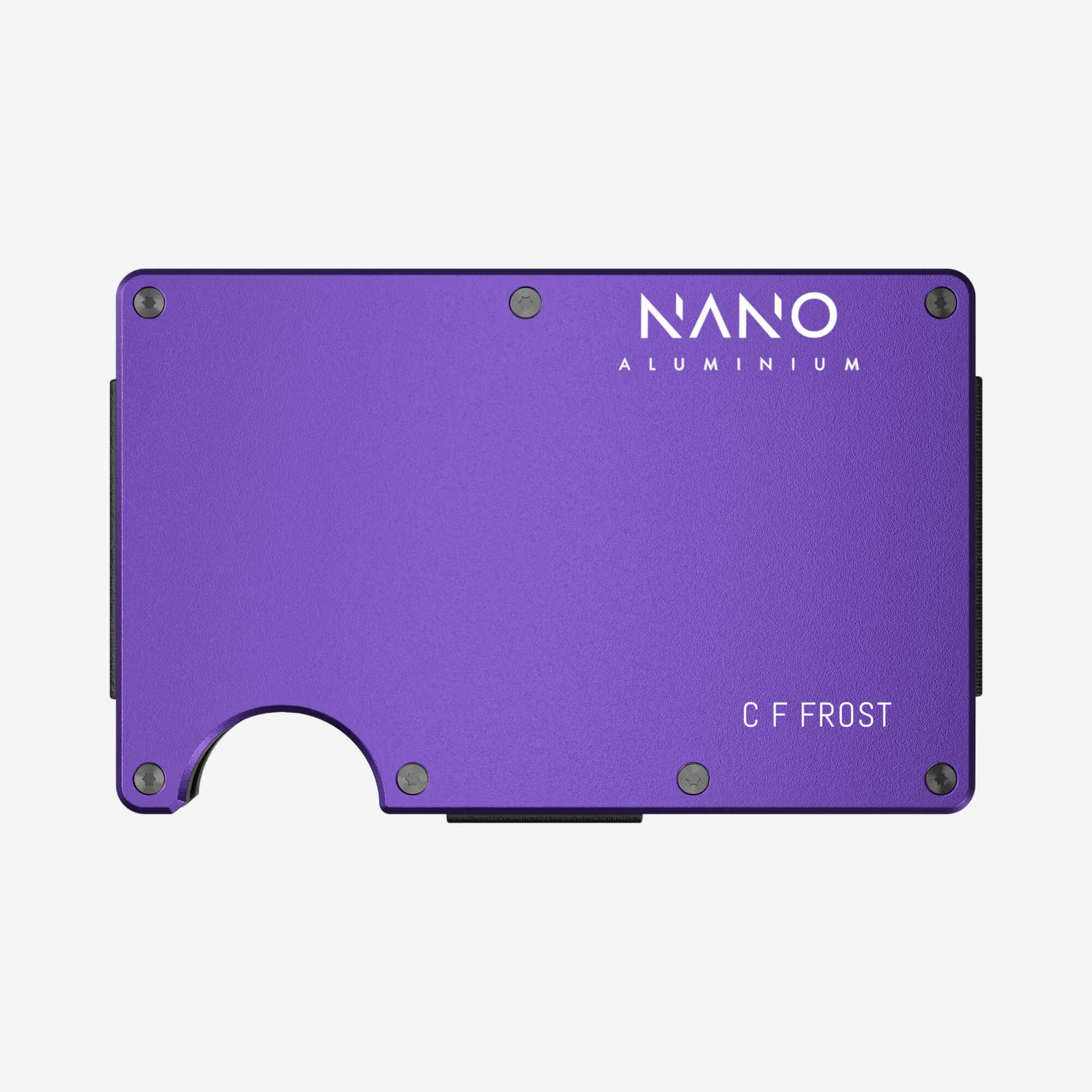 Personalised Money Clip Wallet (Nebula Purple)