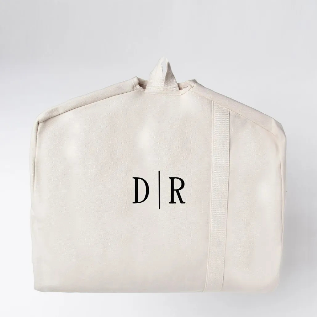Personalized Embroidered Canvas Garment Bag
