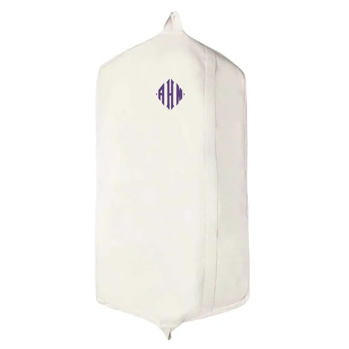 Personalized Embroidered Canvas Garment Bag