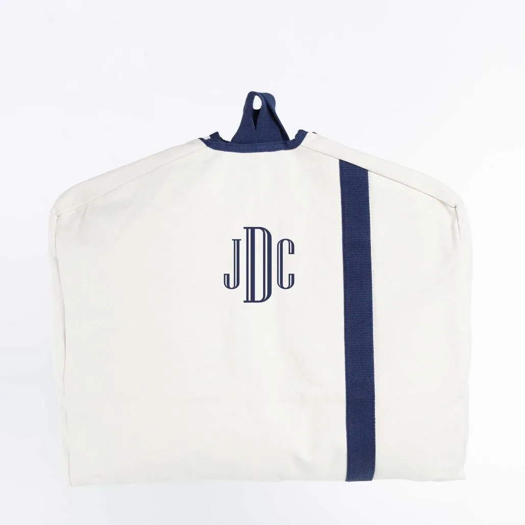 Personalized Embroidered Canvas Garment Bag