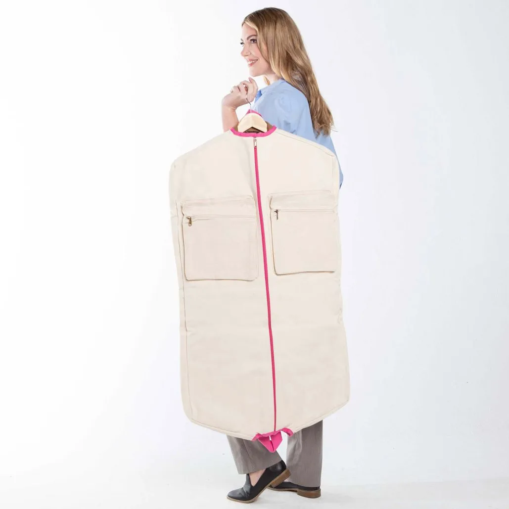 Personalized Embroidered Canvas Garment Bag
