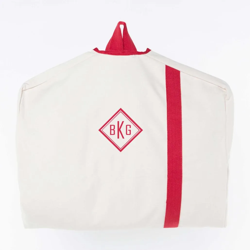 Personalized Embroidered Canvas Garment Bag