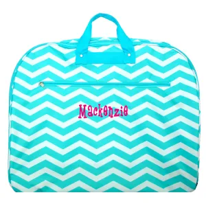 Personalized Hanging Chevron Garment Bags
