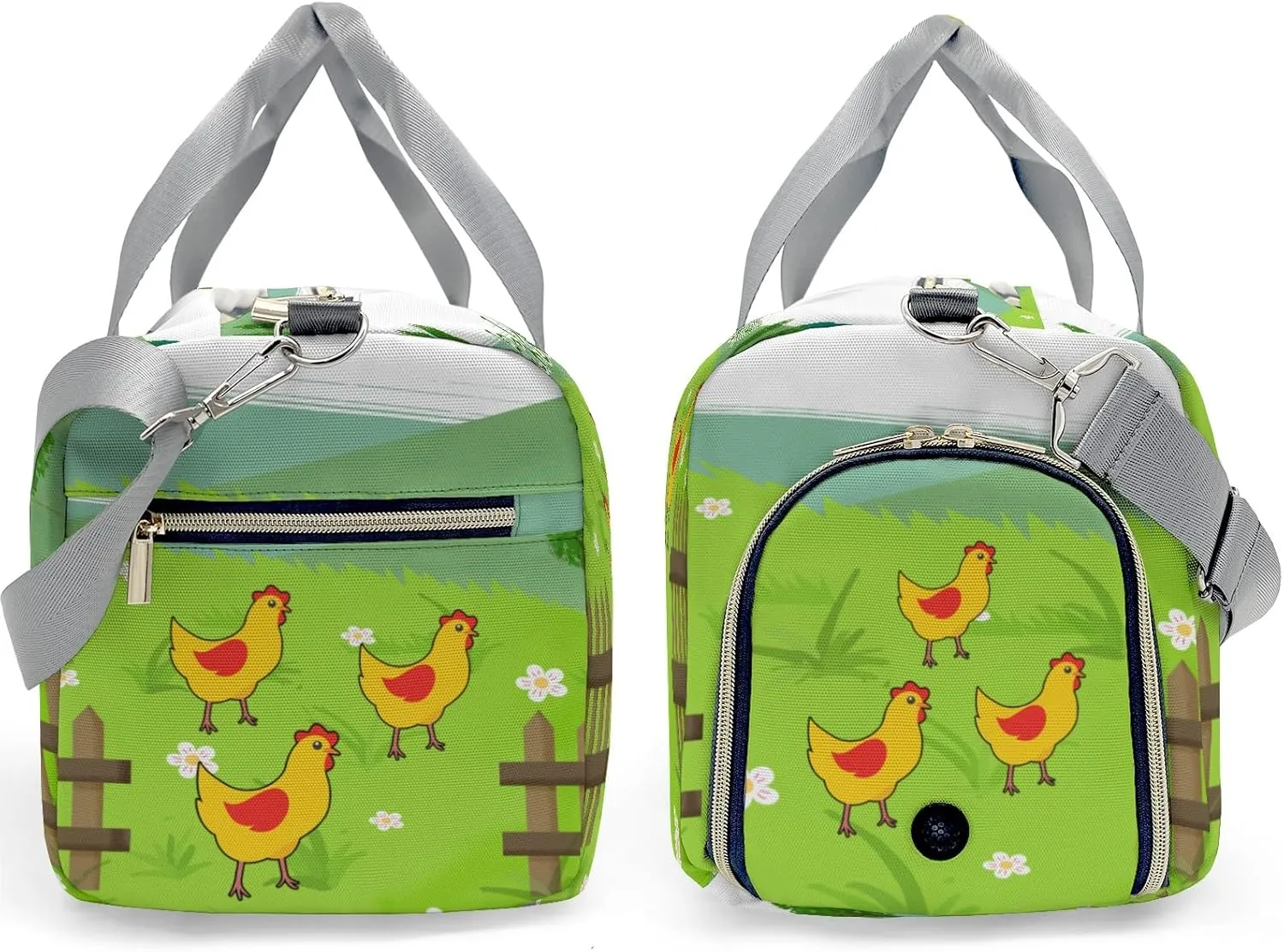 Personalized Name Duffel Bag Farm Life Chicken On-the-Go Fitness: Travel Bags Designed for Active Living