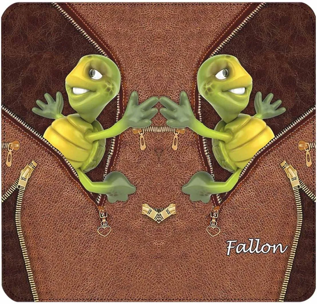 Personalized Women's Gift Clutch Purse, Cute Turtle Face Wallet Purse Wristlet Clutch with Zip