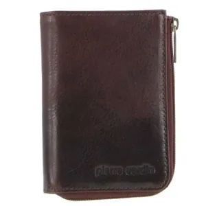Pierre Cardin Italian Leather Key   Credit Card Holder in Chocolate