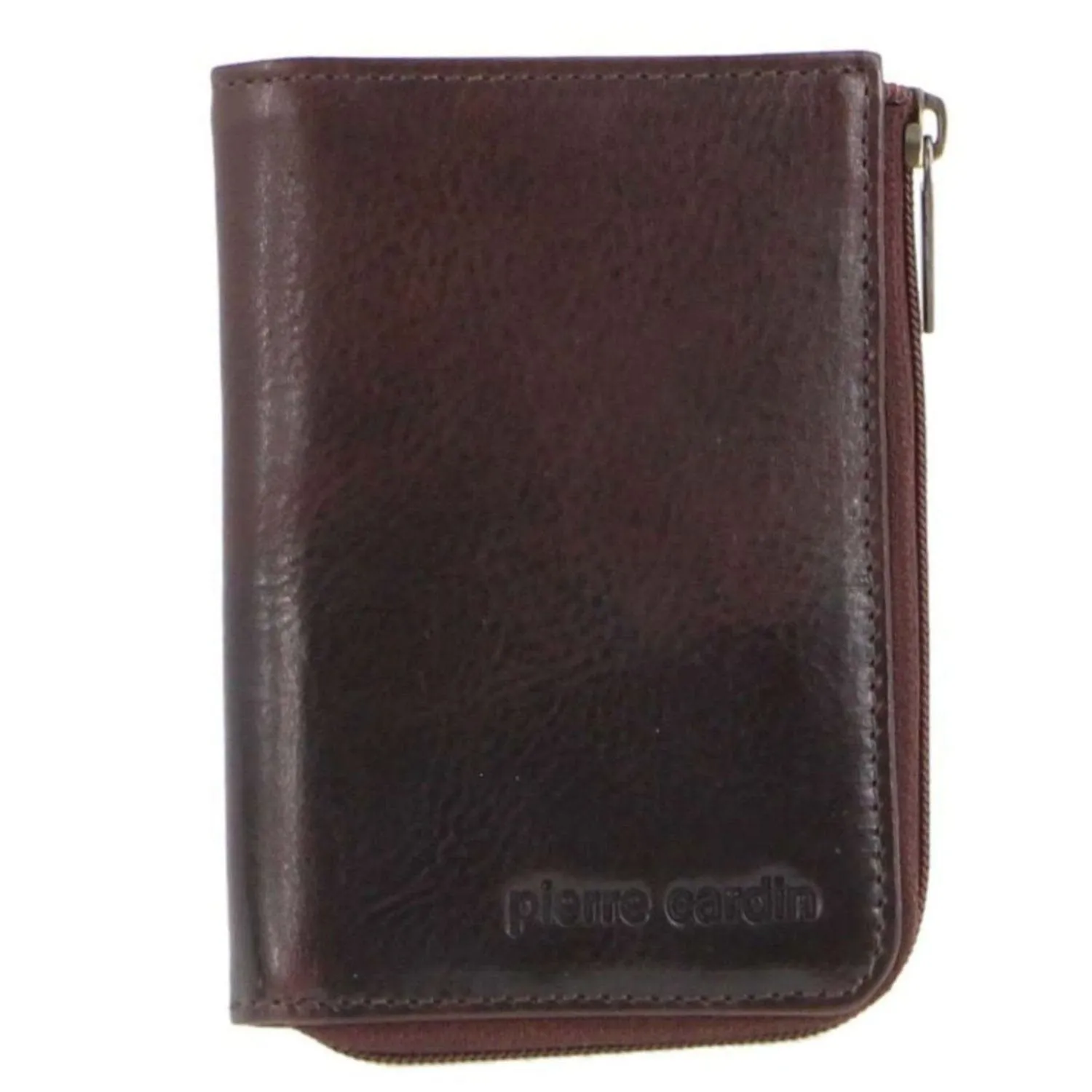 Pierre Cardin Italian Leather Key   Credit Card Holder in Chocolate