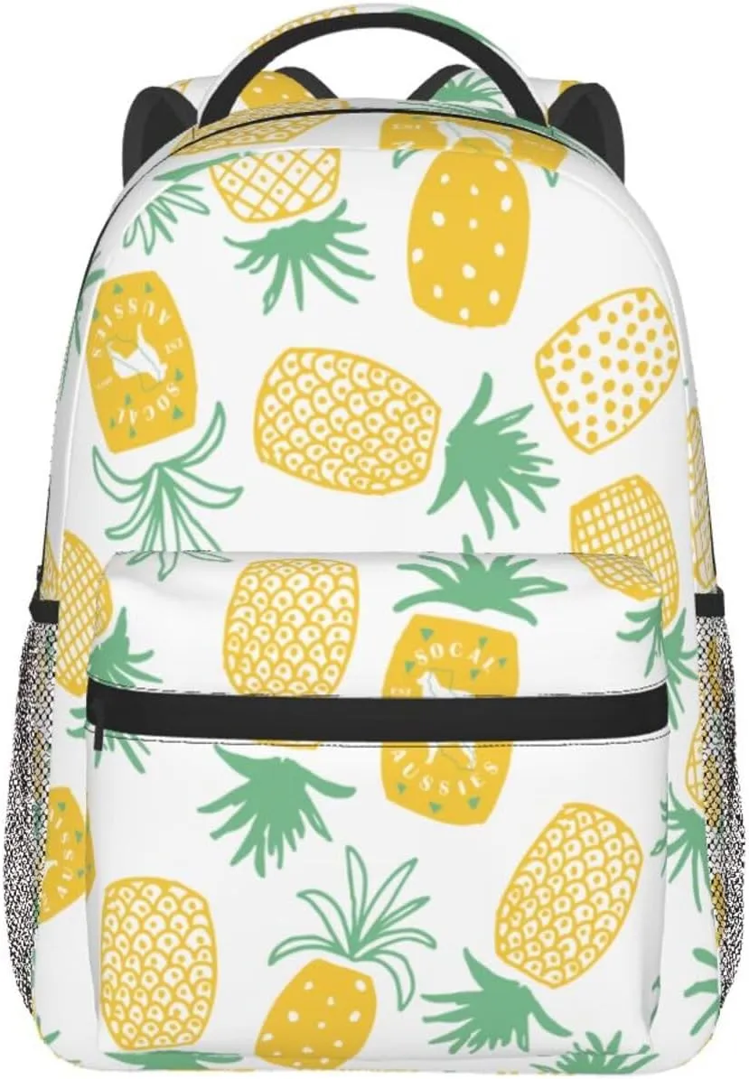 Pineapple Backpack Laptop Backpack Sports Travel Shoulder bag Light casual backpack
