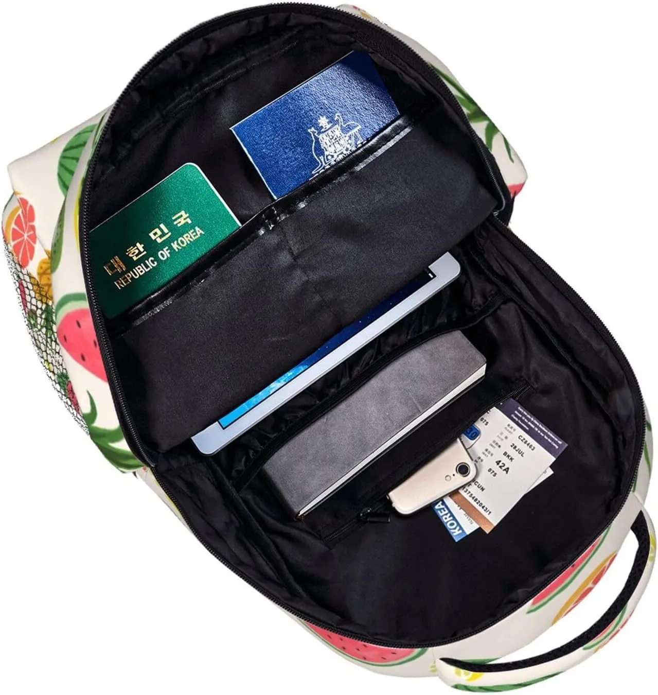 Pineapple Backpack Laptop Backpack Sports Travel Shoulder bag Light casual backpack