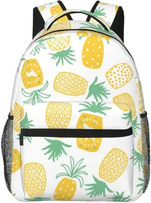 Pineapple Backpack Laptop Backpack Sports Travel Shoulder bag Light casual backpack