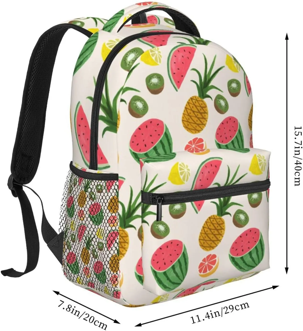 Pineapple Backpack Laptop Backpack Sports Travel Shoulder bag Light casual backpack