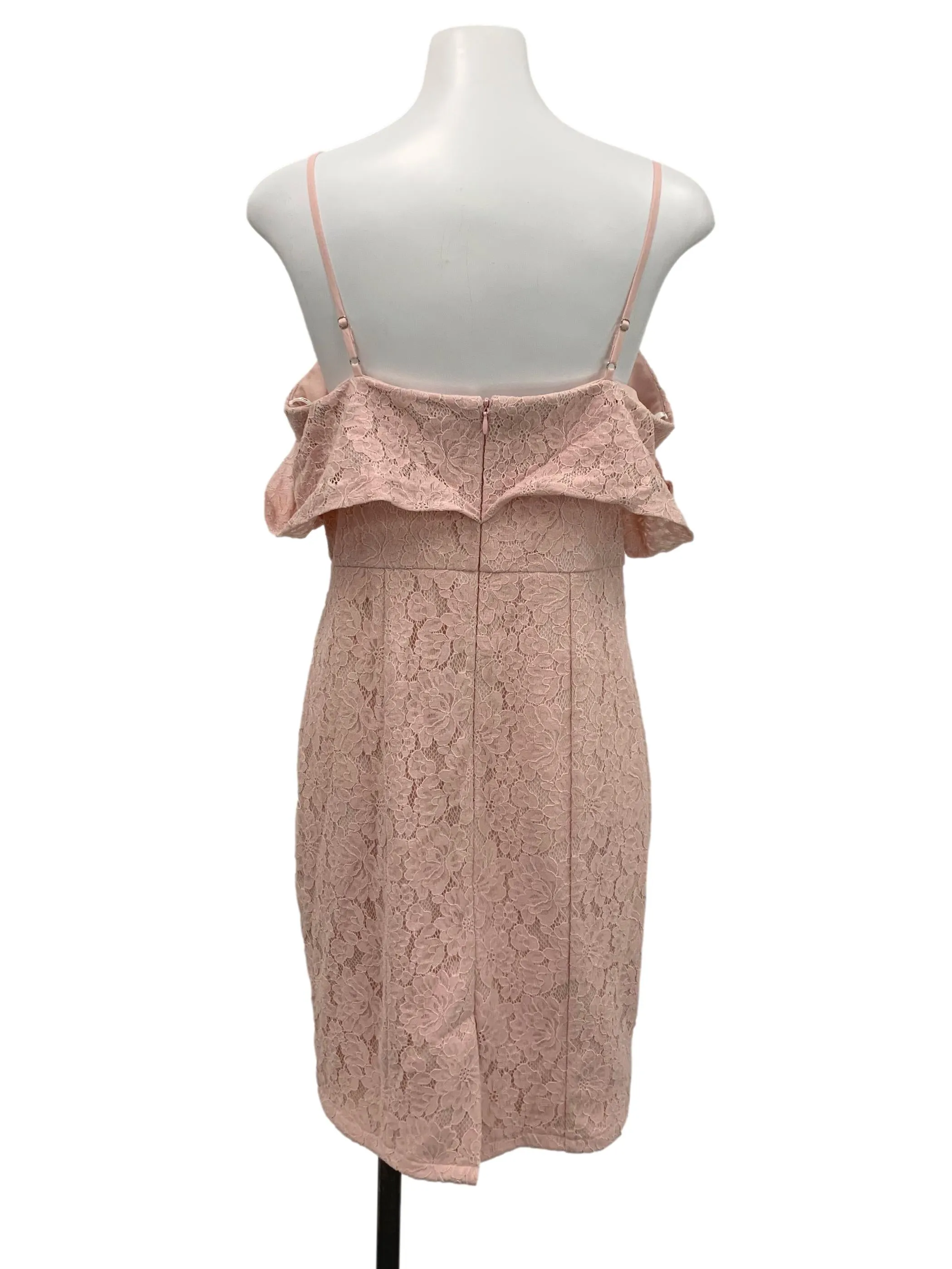 Pink Cold Shoulder Dress
