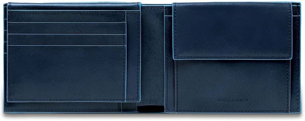 Piquadro Men's Coin Purse, Night Blue, 12cm