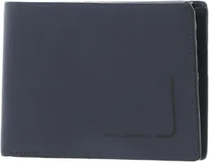 PIQUADRO PQJ RFID wallet leather 12.5 cm, blue, One size