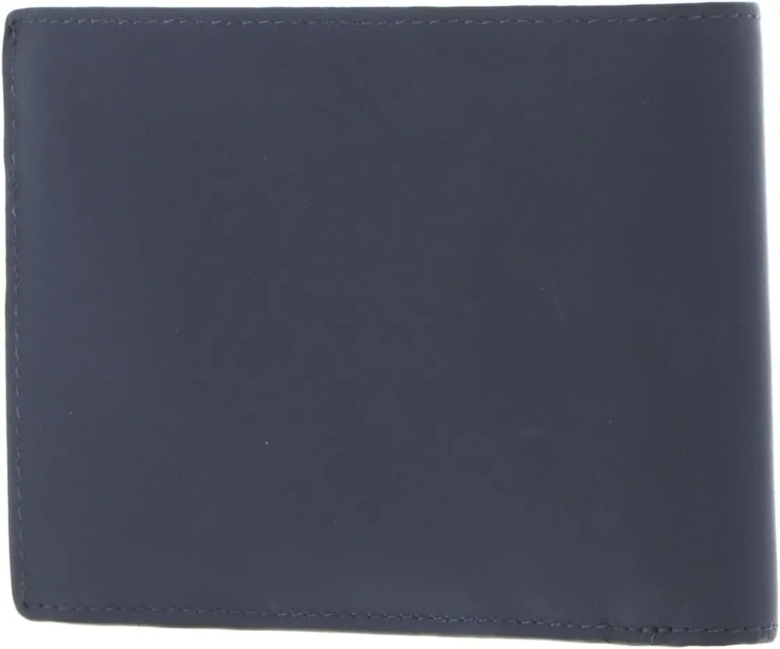 PIQUADRO PQJ RFID wallet leather 12.5 cm, blue, One size