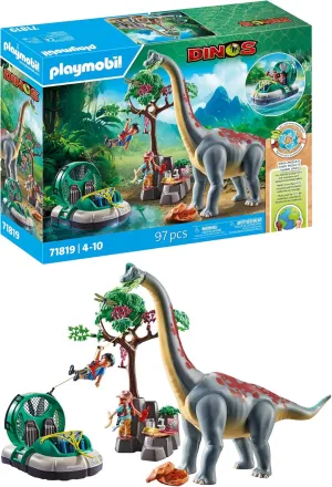 Playmobil Brachiosaurus with Hovercraft