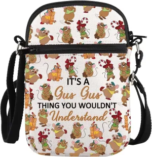 PLITI Cartoon Mouse Crossbody Bag Funny Rats Gift Princess Cartoon Inspired Bag For Cartoon Mouse Lover