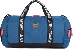 Polyester Inspired Alive Moving 33L Large Water Resistant Travel Duffle Bag/Gym Bag/Sports Duffle For Men's/Women's (Blue), 26 Cm