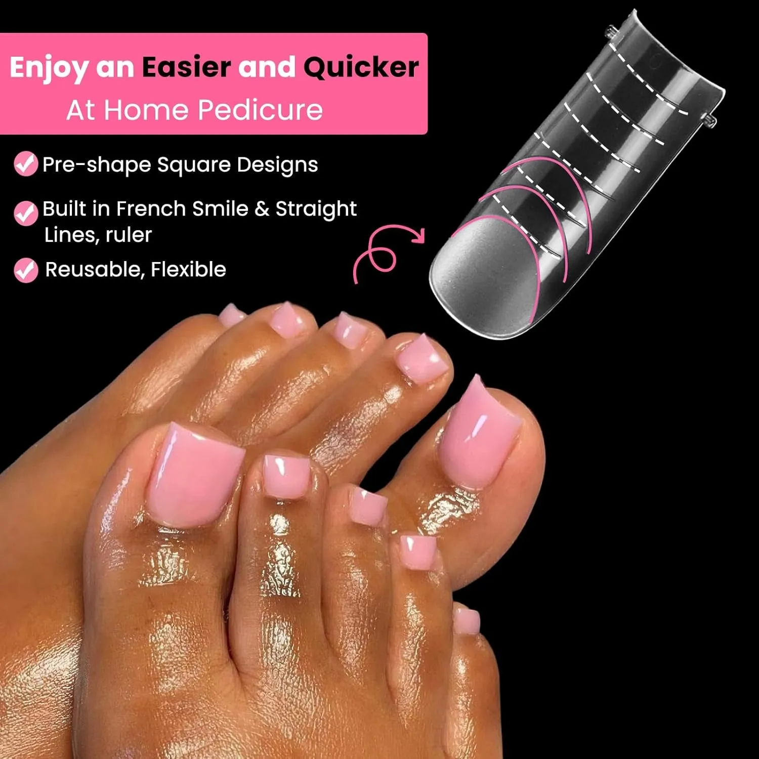 Polygel Nail Forms Kit for Toes , Reusable Toenails Dual Forms for Polygel with 1.35Oz Nail Slip Solution Anti-Stick,With Dual-Ended Brush,Nail File and Nail Clips,12 Sizes 120Pcs