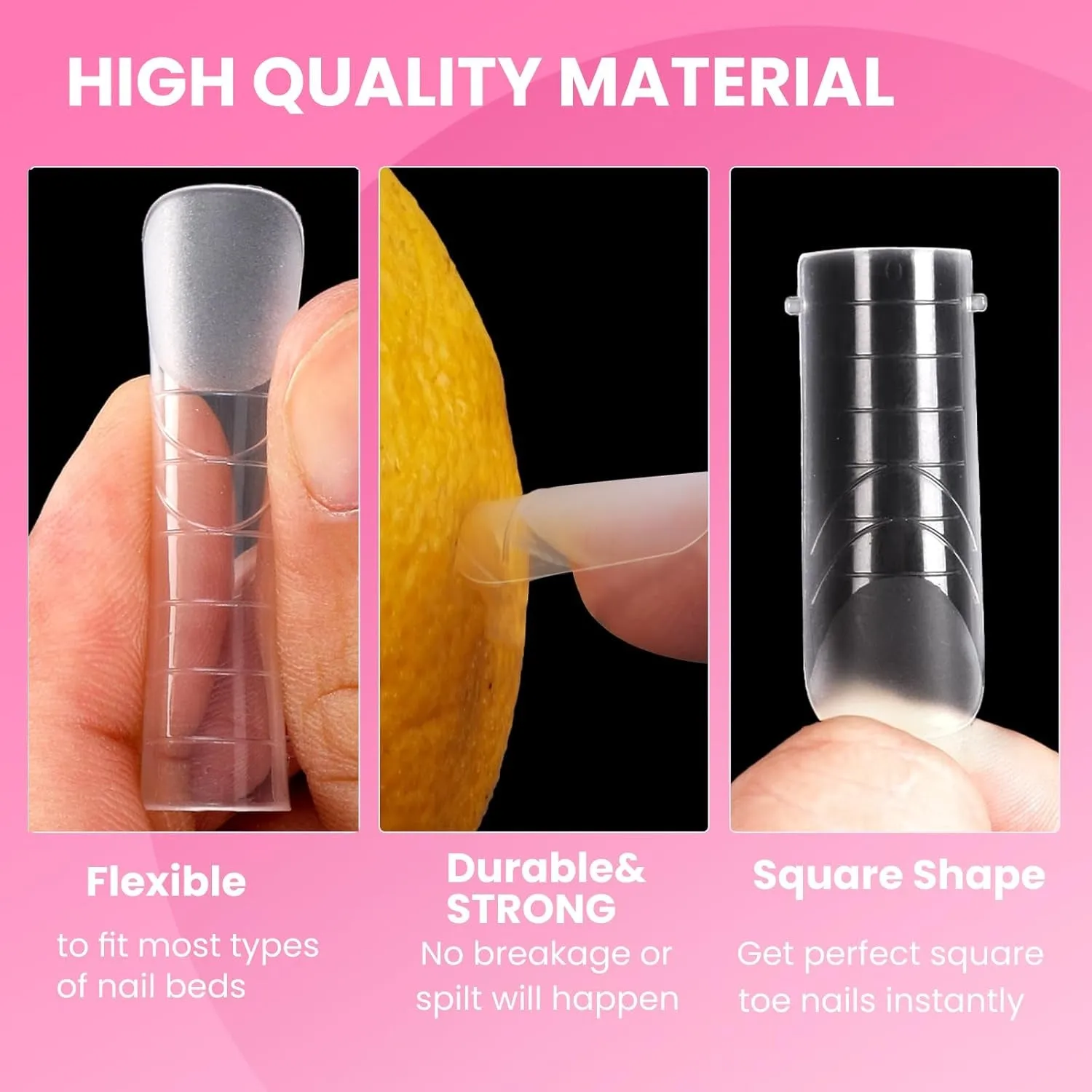 Polygel Nail Forms Kit for Toes , Reusable Toenails Dual Forms for Polygel with 1.35Oz Nail Slip Solution Anti-Stick,With Dual-Ended Brush,Nail File and Nail Clips,12 Sizes 120Pcs