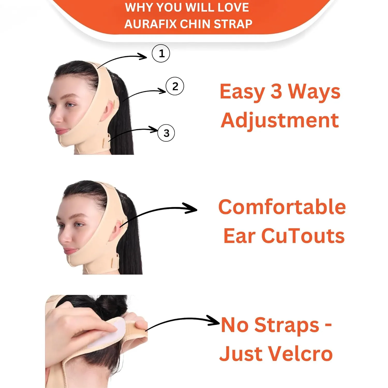 Post Surgical Chin Strap Bandage for Women - Chin Compression Garment After Lipo | Chin Lipo Compression Garment | Neck Compression Garment, Jaw Bra (Large-Beige)
