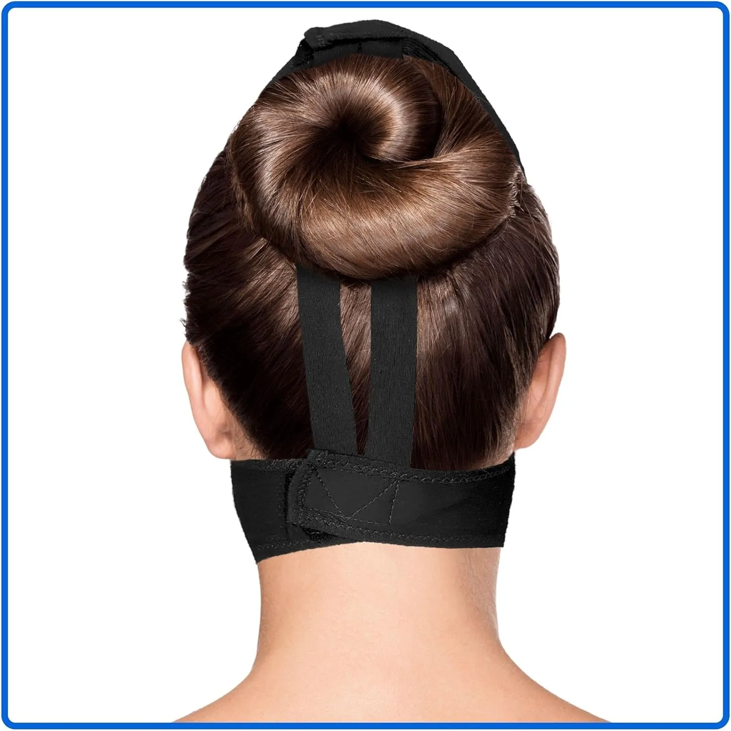 Post Surgical Chin Strap Bandage for Women - Neck and Chin Compression Garment Wrap - Face Slimmer, Jowl Tightening (M)