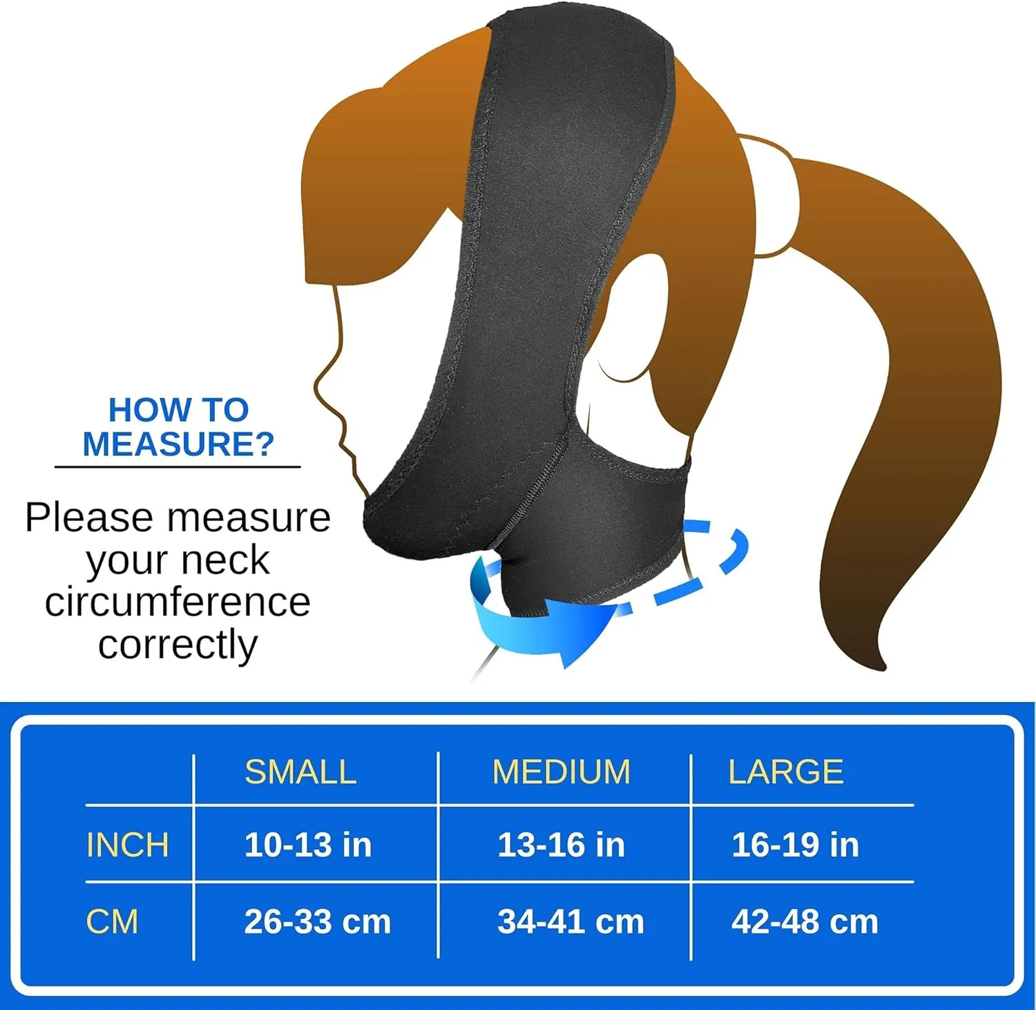 Post Surgical Chin Strap Bandage for Women - Neck and Chin Compression Garment Wrap - Face Slimmer, Jowl Tightening (M)