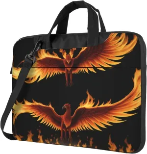 Print Flowers Laptop Shoulder Bag Notebook Computer Case Briefcase With Shoulder Straps And Handle