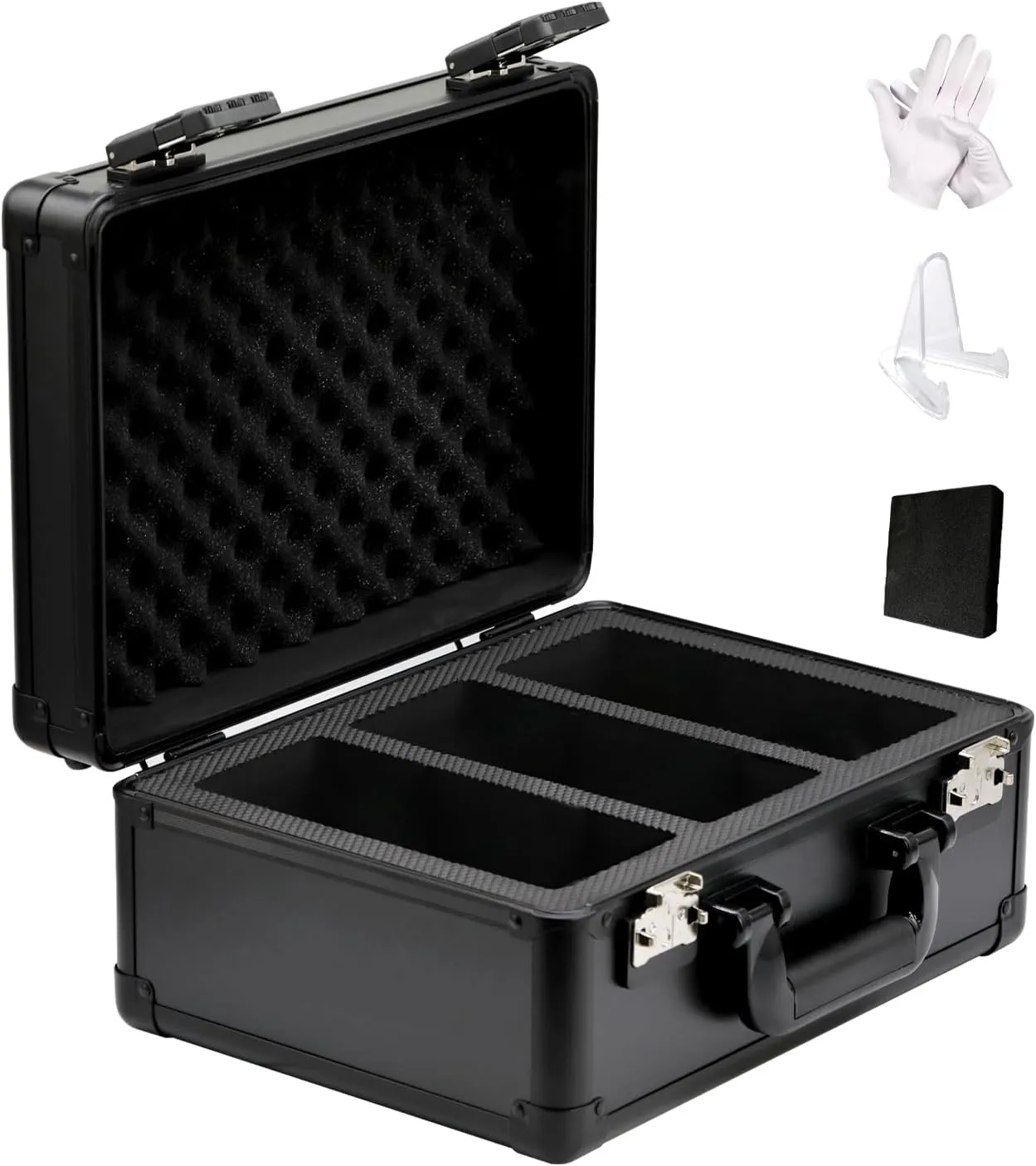 PSA Graded Card Storage Box, BGS SGC CSG CCG Vault, Slab Case for Sports Cards, Lockable Briefcase With TSA Locks