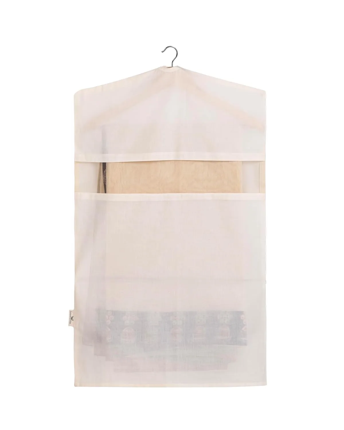 Pure Cotton Garment Bags, Ideal for Jackets, Suits, Tops, Sarees, Blouses, Dresses; Travel Bags; Garment Covers - Pack of 3 (Medium (22"x36"))