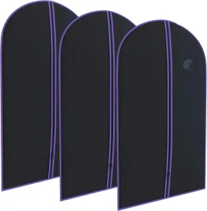 Purple Suit Garment Travel Bags 3 Pack - 40" X 24" - By Your Bags