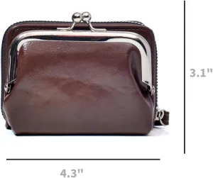 Purse For Women Authentic Wallet Credit Card Holder with Large Capacity Wristlet (Coffee)