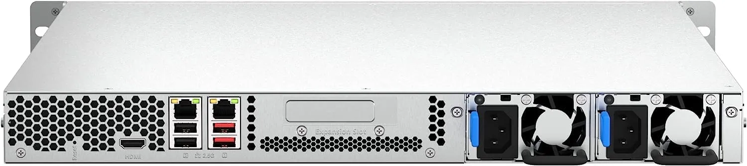 QNAP TS-464U-RP-8G-US 4 Bay High-Speed Rackmount Dual-2.5GbE NAS Intel® Celeron® N5105/N5095 CPU, 8GB DDR4 Memory and 2.5GbE (2.5G/1G/100M) Network Connectivity (Diskless)