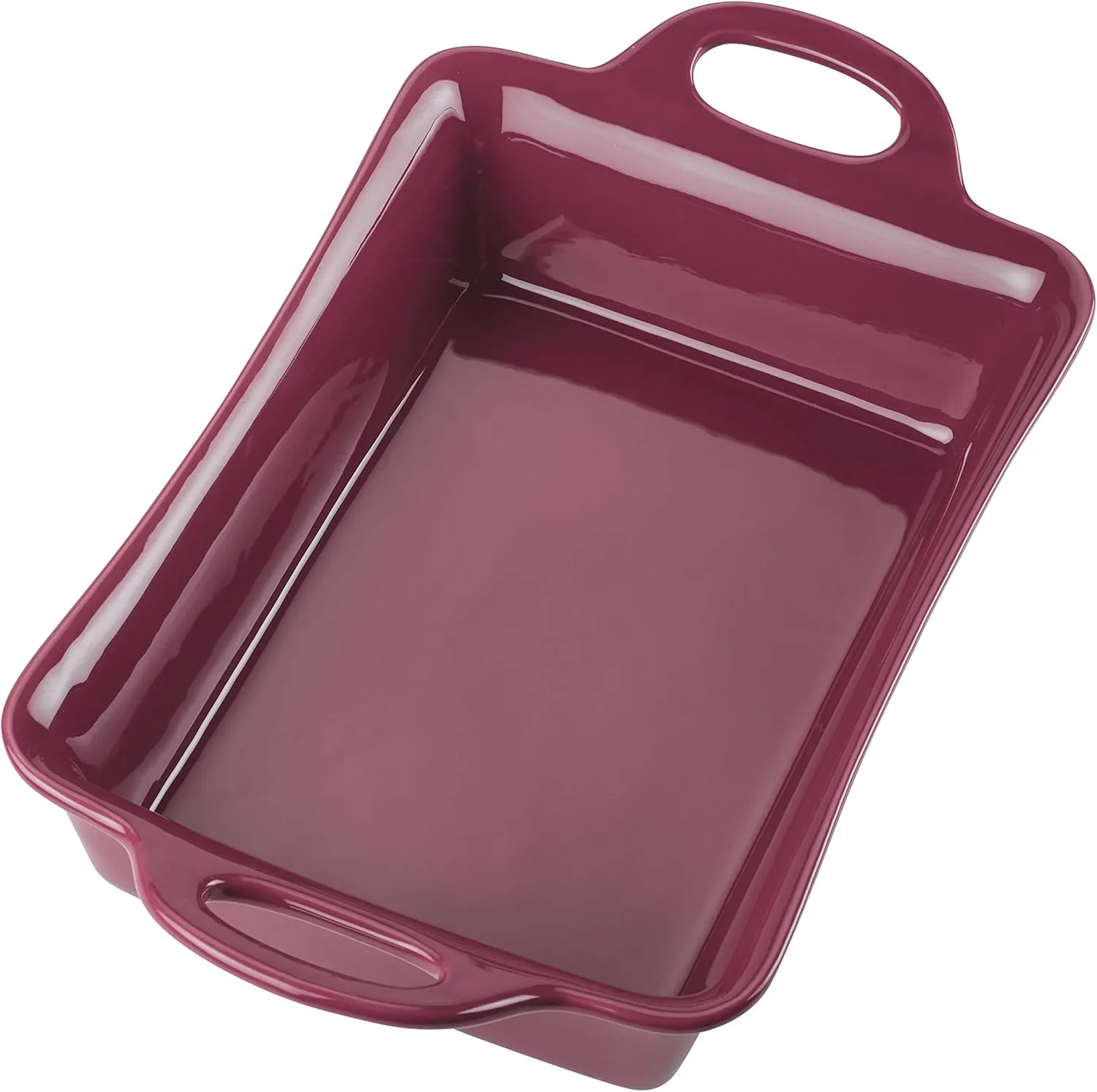 Rachael Ray 9" x 13" Rectangular Stoneware Baker, Burgundy