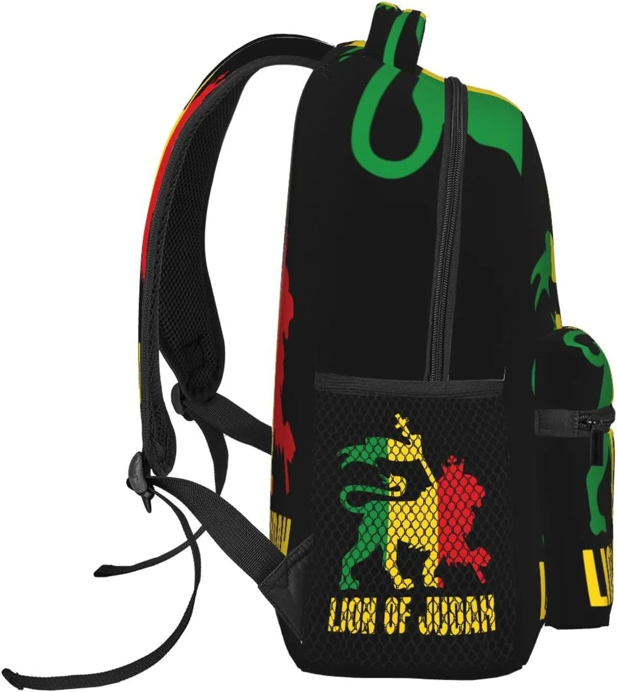 Rasta Lion Of Judah Backpack Casual Laptop Backpack Double Shoulder Bag Lightweight Backpack For Women Men Travel