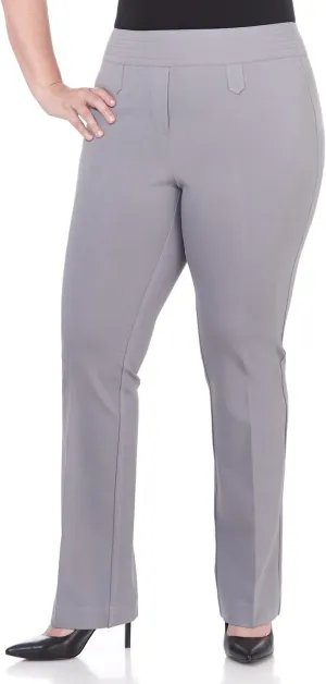 Rekucci Curvy Woman Secret Figure Knit Bootcut Plus Size Pant w/Tummy Control