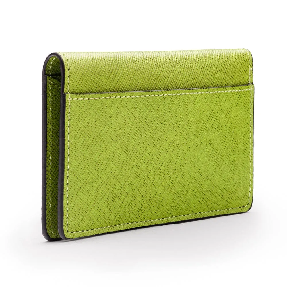 RFID Bifold Credit Card Holder - Lime