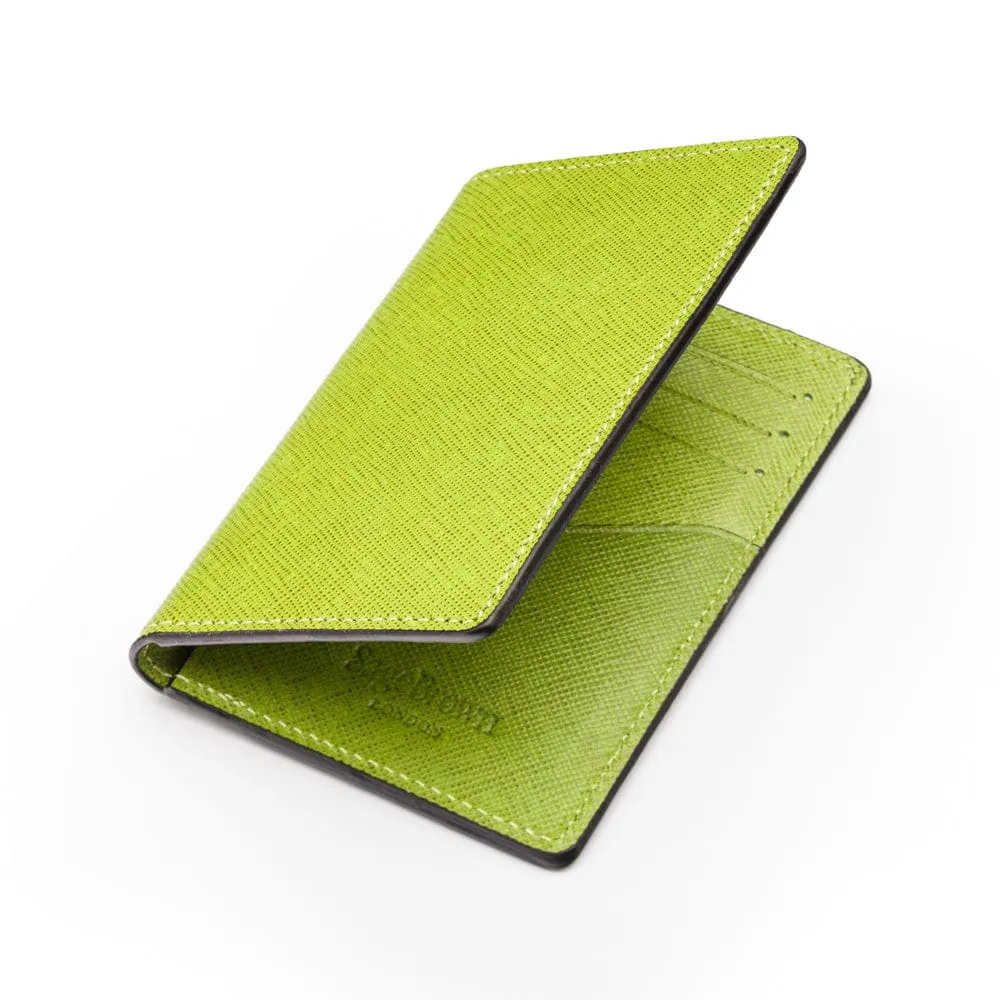 RFID Bifold Credit Card Holder - Lime
