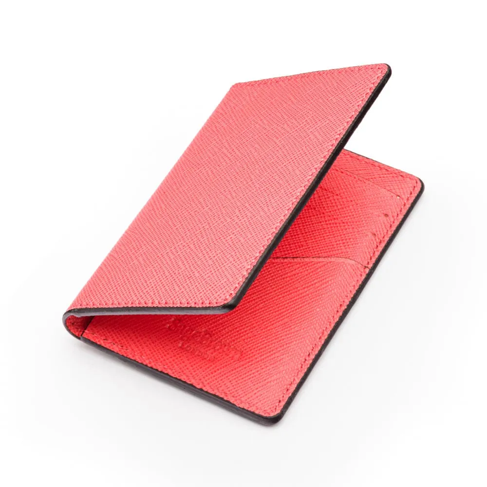 RFID Bifold Credit Card Holder - Salmon Pink
