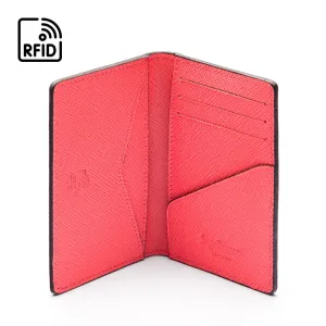 RFID Bifold Credit Card Holder - Salmon Pink