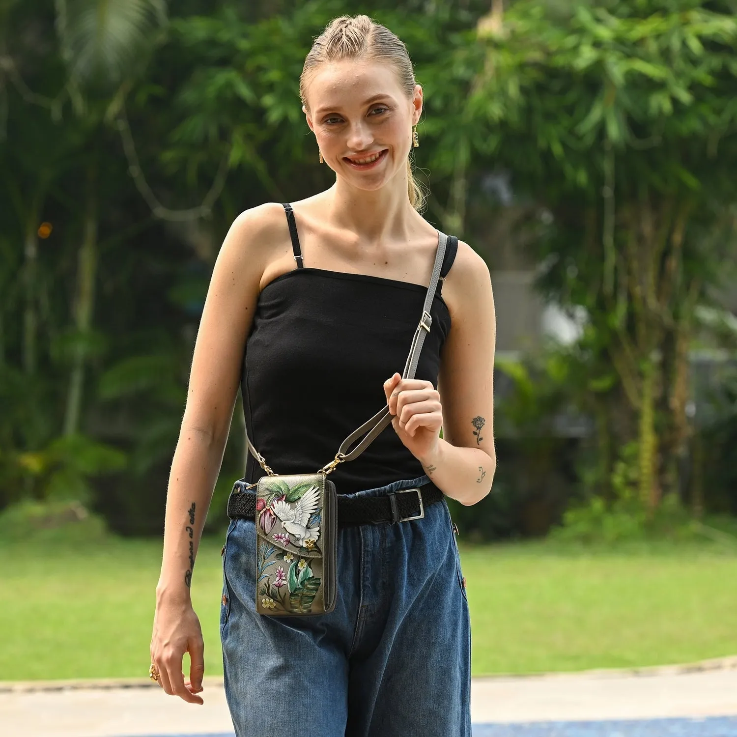 RFID Blocking Crossbody Phone Case - 1173