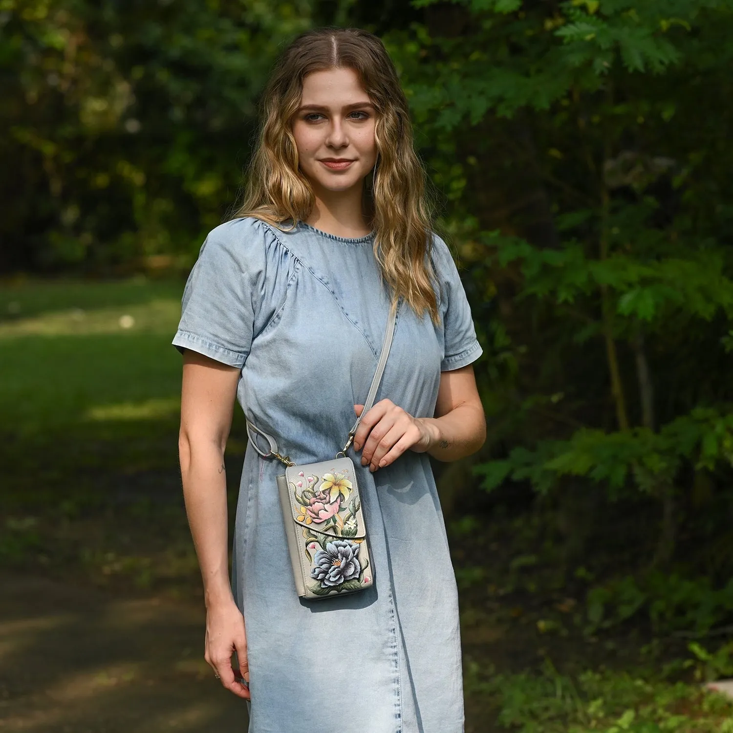 RFID Blocking Crossbody Phone Case - 1173