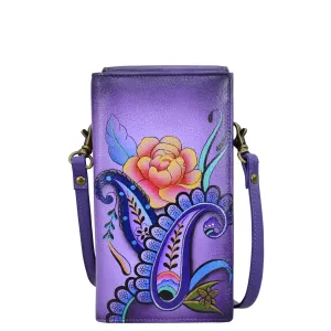 RFID Blocking Phone Wallet Organizer Crossbody - 1795