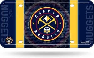 Rico Industries NBA Basketball Metal Auto Tag 6" x 12" - Great for Truck/Car/SUV