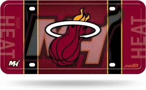 Rico Industries NBA Basketball Metal Auto Tag 6" x 12" - Great for Truck/Car/SUV