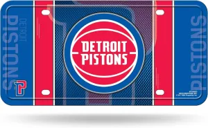 Rico Industries NBA Basketball Metal Auto Tag 6" x 12" - Great for Truck/Car/SUV