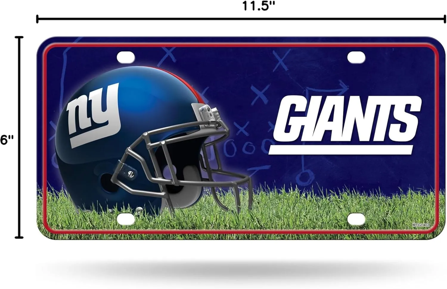 Rico Industries NFL Unisex-Adult Metal License Plate Tag