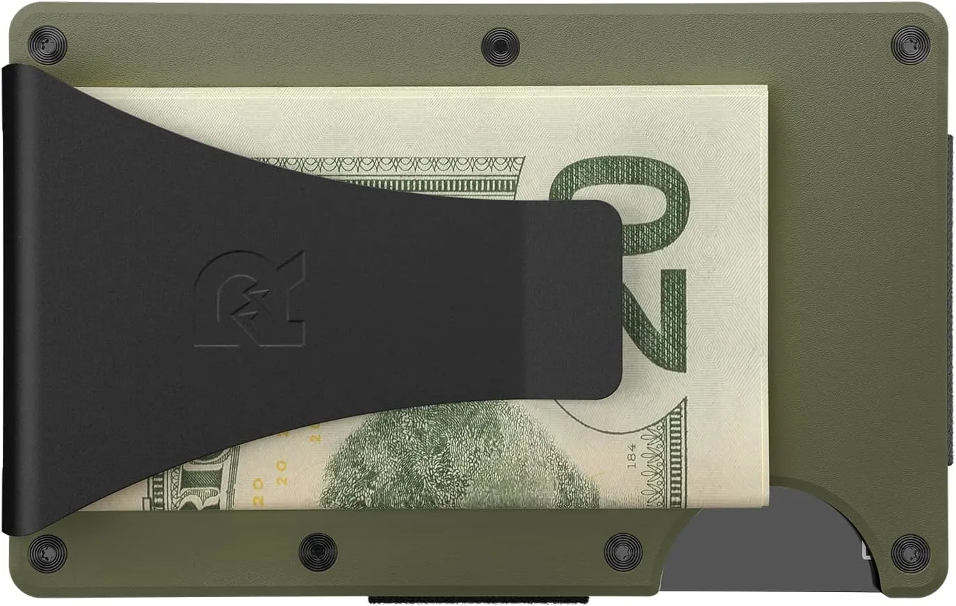 Ridge Men's Slim RFID Minimalist Card Wallet - Front Pocket (Matte Cobalt Titanium)