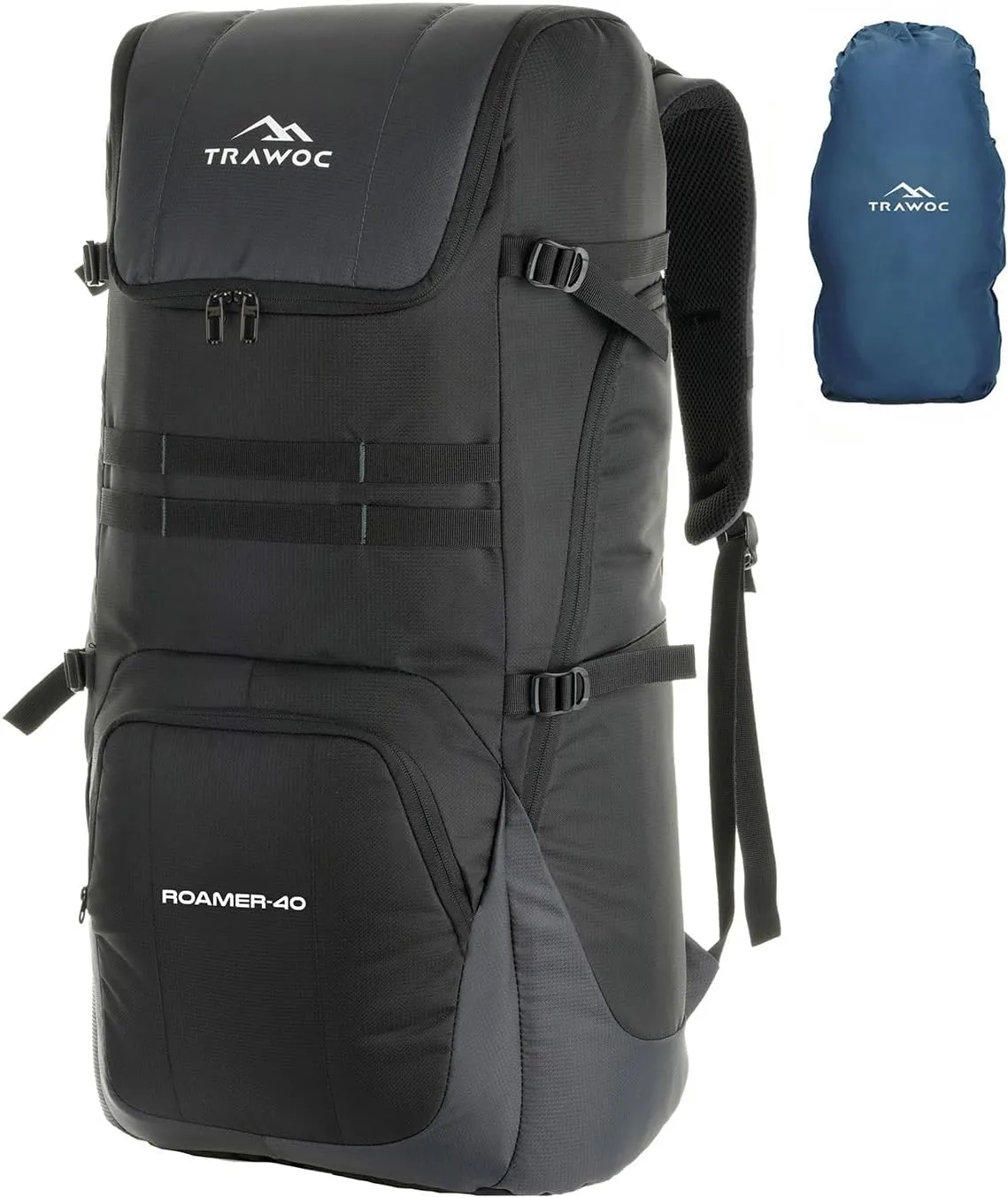 ROAMER 40L Travel Laptop Backpack,Suitable for Men and Women,Casual Bag with Rain Cover Ideal for Travelling,Trekking