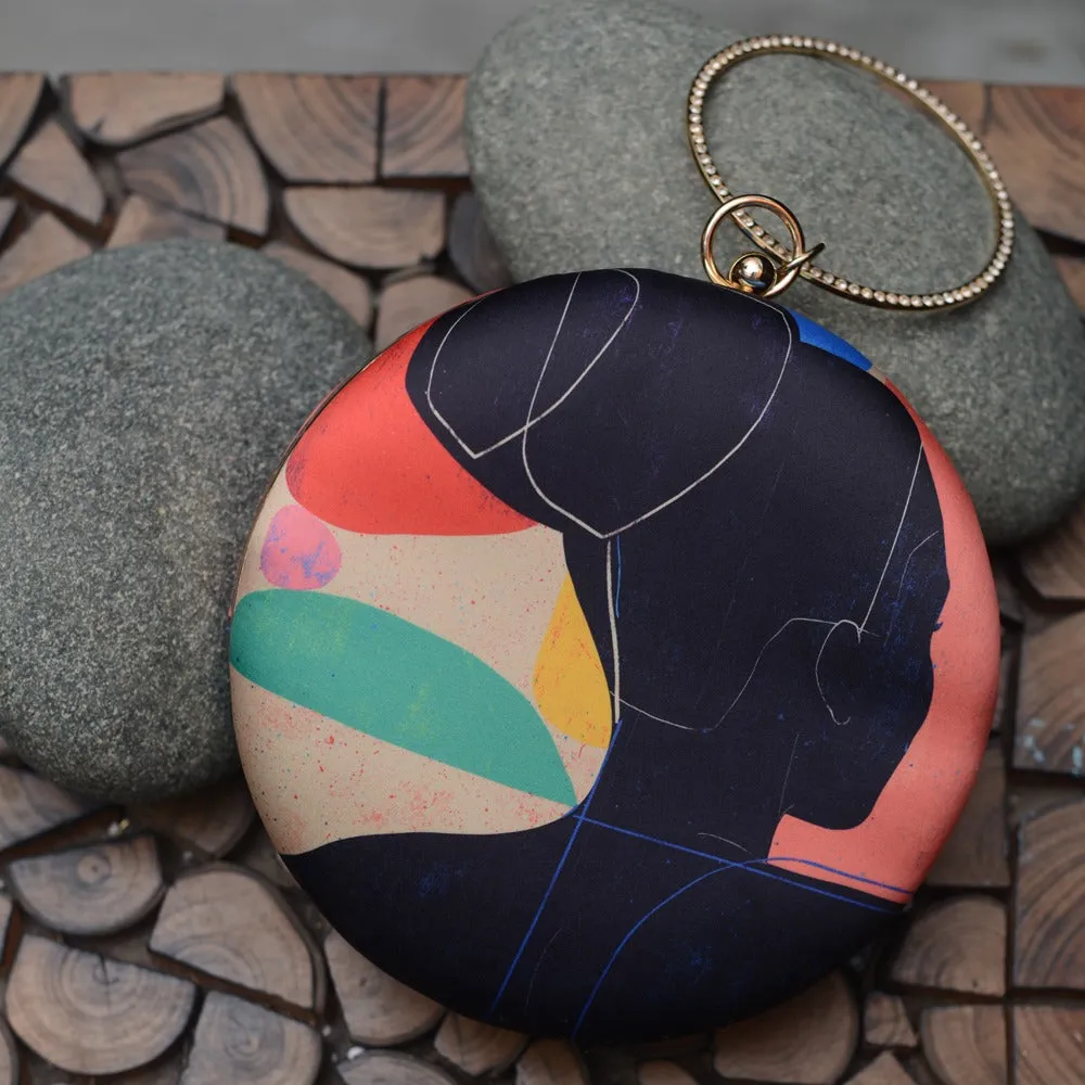 Round Pop Art Clutches